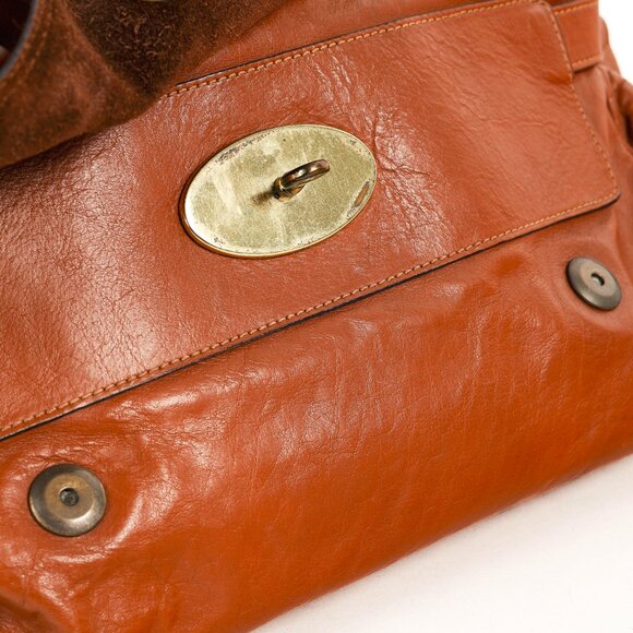 Mulberry Alexa Oak Soft Buffalo Leather Satchel - Picture 11 of 13